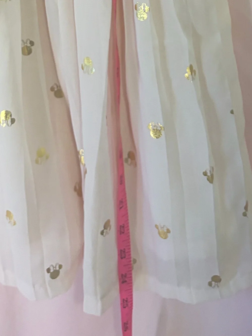 Disney Minnie Mouse Girls Chiffon Pleated Dress size 5T
